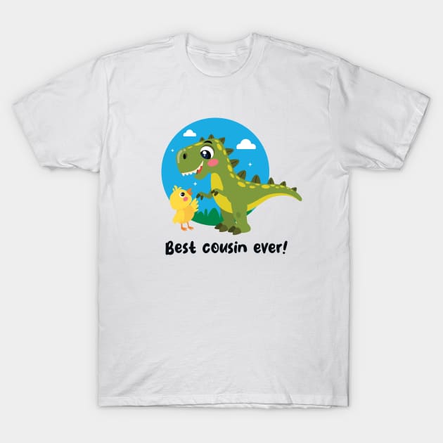 Best cousin ever (on light colors) T-Shirt by Messy Nessie